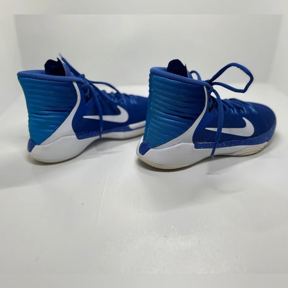 Nike Prime Hype DF 2016 Youth Basketball Shoes Blue White Size 3.5Y